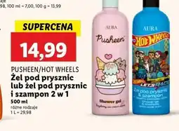 Lidl Żel pod prysznic hot wheels Aura Cosmetics oferta