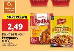 Lidl Przyprawa do kurczaka honey & chipotle Frank's Red Hot oferta