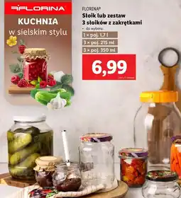 Lidl Słoik lub zestaw 3 słoików z zakrętkami oferta