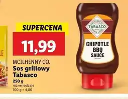 Lidl Sos chipotle bbq tabasco Mcilhenny Co oferta