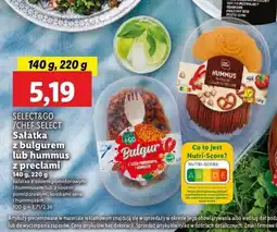 Lidl Sałatka bulgur z sosem pomidorowym i hummusem Select & Go oferta