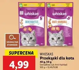 Lidl Przekąska dla kota Whiskas Anti-Hairball oferta