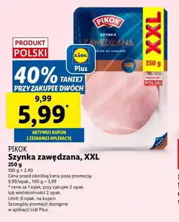 Lidl Szynka zawędzana Pikok oferta