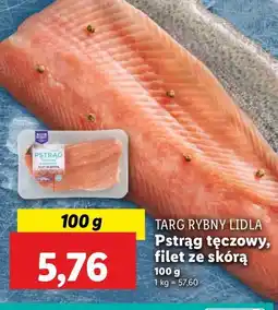Lidl Pstrąg tęczowy łososiowy Rybny targ lidla oferta
