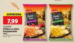 Lidl Chipsy w stylu hiszpańskim sól morska i oliwki Sol&mar oferta