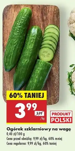 Biedronka Ogórki szklarniowe oferta