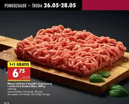 Biedronka Mięso mielone z łopatki wieprzowej i wołowej Kraina mięs oferta