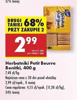 Biedronka Herbatniki petit beurre Bonitki oferta