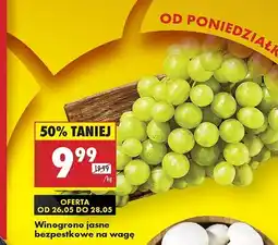 Biedronka Winogrona jasne oferta
