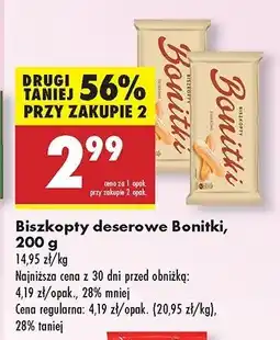 Biedronka Biszkopty deserowe Bonitki oferta