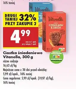 Biedronka Ciastka mleko i zboża Vitanella oferta