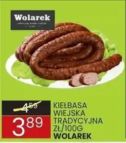 Wafelek Kiełbasa wiejska tradycyjna Wolarek oferta