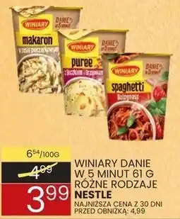 Wafelek Makaron Winiary Danie w 5 minut 61g Nestle oferta