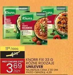 Wafelek Knorr Fix 33 g różne rodzaje Unilever oferta