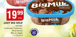 Chorten Lody Big Milk Intense truskawka 900 ml Algida oferta