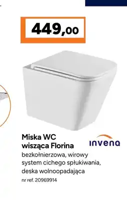 Bricoman Miska wisząca wc Invena oferta