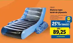 Lidl Materac do pływania Crivit oferta