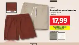 Lidl Szorty dziecięce Lupilu oferta