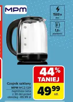 Carrefour Czajnik elektryczny MPM oferta