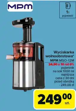 Carrefour Wyciskarka wolnoobrotowa MPM oferta
