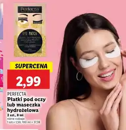 Lidl Maseczka pod oczy Perfecta oferta