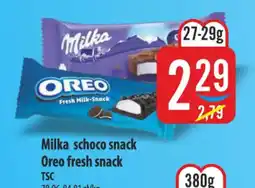 MOKPOL Milka schoco snack, Oreo fresh snack oferta