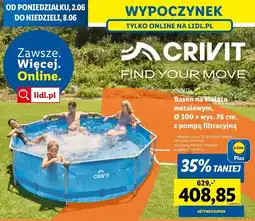 Lidl Basen stelażowy 300 x 76 cm Crivit oferta