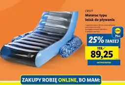 Lidl Materac leżak Crivit oferta