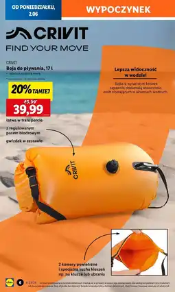 Lidl Boja do pływania 17 l Crivit oferta