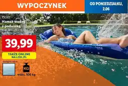 Lidl Hamak wodny Crivit oferta