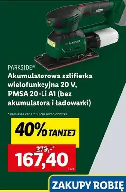 Lidl Szlifierka wielofuncyjna pamsg 20-li a1 Parkside oferta