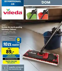 Lidl Zestaw do mycia podłóg colours Vileda Ultramax oferta