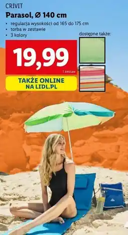 Lidl Parasol 140 cm Crivit oferta