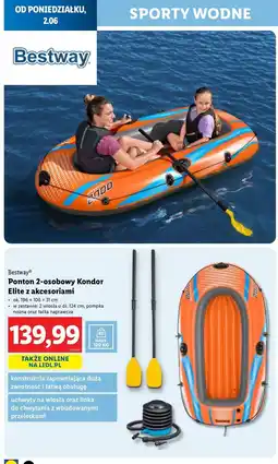 Lidl Ponton kondor 2000 188 x 98 30 cm Bestway oferta