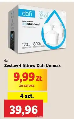 Lidl Wkład filtrujący unimax Dafi oferta