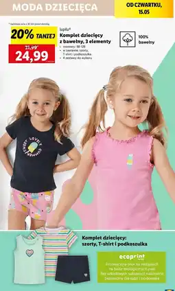 Lidl Komplet dziecięcy 98-128 cm Lupilu oferta
