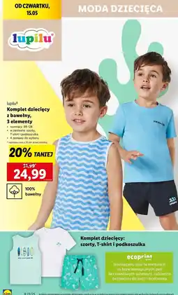 Lidl Komplet dziecięcy Lupilu oferta