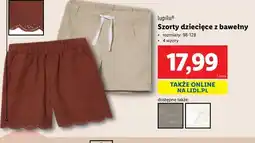 Lidl Szorty dziewczęce 98-128 Lupilu oferta