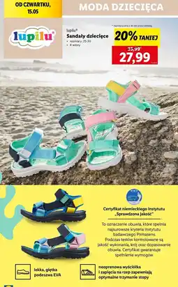 Lidl Sandały dziecięce 25-30 Lupilu oferta