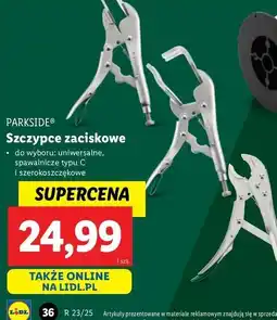 Lidl Szczypce szerokoszczękowe Parkside oferta