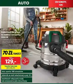 Lidl Odkurzacz do pracy na sucho i mokro 1200 w Parkside oferta
