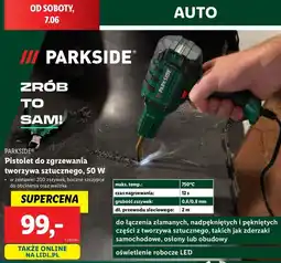 Lidl Pistolet do zgrzewania tworzywa sztucznego 50 w Parkside oferta