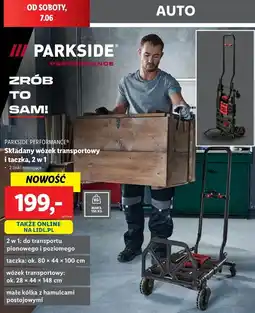 Lidl Wózek transportowy i taczka 2w1 Parkside Performance oferta