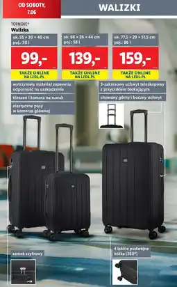 Lidl Walizka na kółkach 86 l Topmove oferta