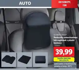 Lidl Zagłówek z pianki memory Ultimate Speed oferta