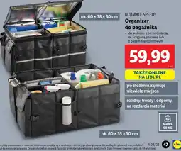 Lidl Organizer do bagażnika 60 x 35 30 cm Ultimate Speed oferta