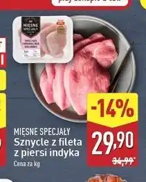 ALDI Sznycle z fileta piersi indyka Mięsne Specjały Zawsze Świeże (Aldi) oferta