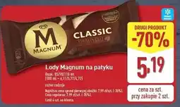 ALDI Lód classic Algida Magnum oferta