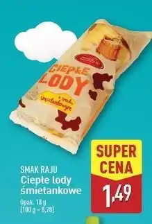 ALDI Lody ciepłe śmietankowe Smak Raju oferta