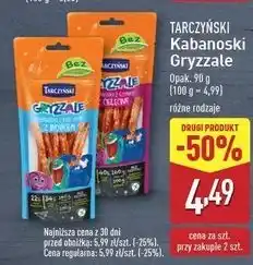 ALDI Kabanosiki z indykiem Tarczyński Gryzzale oferta